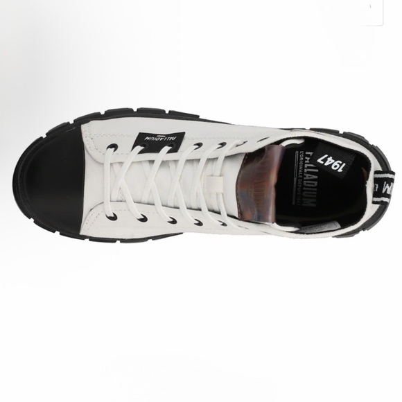 PALLADIUM Revolt Hi TX Round Toe Hiking Boots Color Star White - Picture 4 of 9